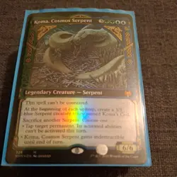 Koma, Cosmos Serpent (Showcase) #326 *Foil* - Kaldheim MTG - Image 1