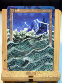Island MTG Alter Art EDH Commander Magic The Gathering - Image 1