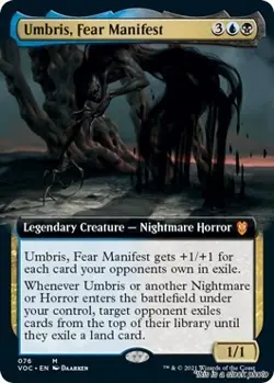 MTG Umbris, Fear Manifest (Extended Art) 76 Commander: Innistrad: Crimson Vow... - Image 1