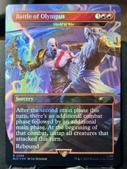 Battle of Olympus - World at War - MTG - Secret Lair Drop - 2208 - RARE ~ NM - Image 3