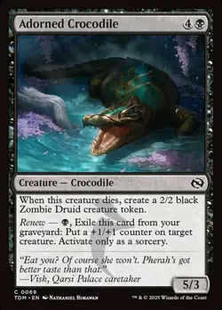 Adorned Crocodile - Tarkir: Dragonstorm #0069 MTG Magic The Gathering - Image 1