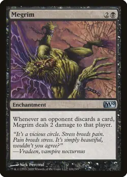 Megrim 1x MtG m10 2010 Core SP/NM - Image 1