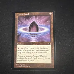 Lotus Petal Tempest Artifact Common Colorless Regular English 1997 April Lee - Image 1