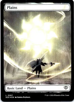 Plains (0267) 267 Land Secrets of Strixhaven Magic: The Gathering Foil Near Mint - Image 1