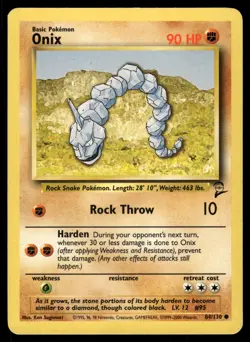 ONIX - 84/130 - BASE SET 2 WOTC 2000 POKEMON ENGLISH - LP - Image 1