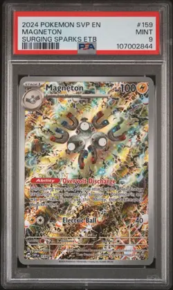 Magneton # 159 Black Star Promo - Pokemon TCG - 2024 Surging Sparks ETB | PSA 9 - Image 1