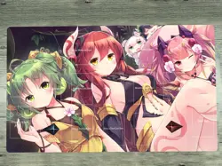 YGOmat Playmat Traptrix Girls TCG CCG Trading Card Game Mat Pad Mousepad & Bag - Image 1