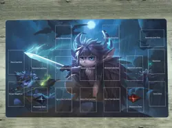 YGOmat Playmat Recon Scout Fur Hire TCG CCG Card Game Mat Board Gaming Pad Bag - Image 1