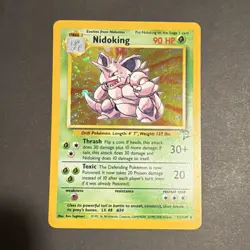 Pokemon Nidoking Base Set 2 11/130 Holo Rare 90 HP Stage 2 NM - Image 1