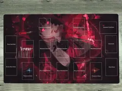 YGOmat Duel Playmat Kakegurui Jabami Yumeko TCG CCG Mat Card Game Mat Free Bag - Image 1