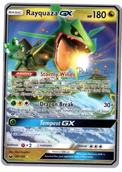 Pokemon EN Rayquaza GX 109/168 Worlds Championship 2018 NM - Image 1