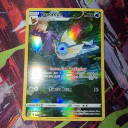 Pokemon TCG Vaporeon TG02/TG30 Brilliant Stars Trainer Gallery Illustration Rare - Image 1