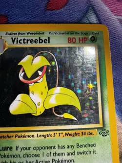 Pokemon Victreebel Jungle 14/64 Holo Unlimited Holo Rare Vintage Sugimori 1999 - Image 3