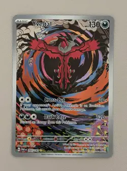 Yveltal 205/182 Illustration Rare SV04 Paradox Rift Pokemon - Image 1
