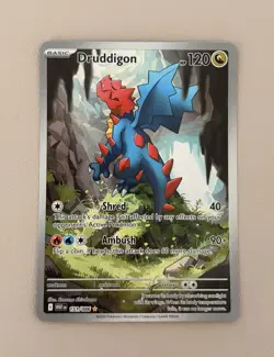 Druddigon 151/086 Illustration Rare SV White Flare Pokemon - Image 1