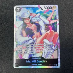 One Piece TCG ENGLISH Ms. All Sunday OP14-084 SR Foil Holo TCG - Image 2