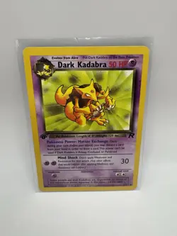 Pokemon Dark Kadabra TCG Uncommon Card 39/82 1st Edition Team Rocket - Image 1
