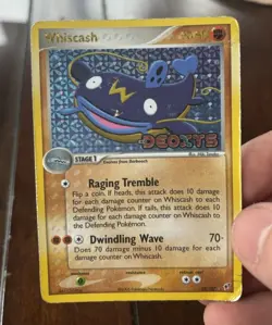 🔥 Pokemon Card - Whiscash Deoxys 28/107 Reverse Holo Stamped - Image 1