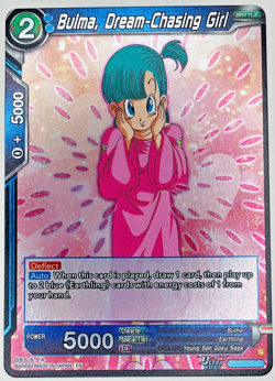 Bulma, Dream-Chasing Girl BT30-024 Foil Dragon Ball Super Card Game NM - Image 1