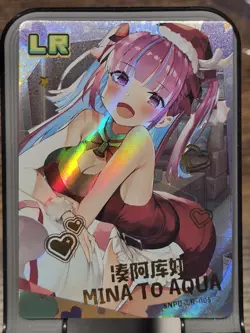 Sakura Story Card Anime Waifu Goddess Story LR LR-005 Minato Aqua VTuber - Image 1