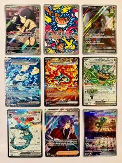 POKEMON English Lot 9 Cards Twilight Masquerade SIR and IR Tatsugiri NM/Better - Image 1