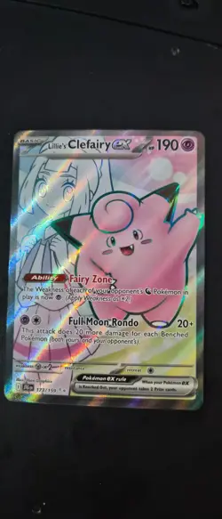 Pokemon TCG - Lillie's Clefairy ex SV: Journey Together 173/159 NM CARD - Image 1