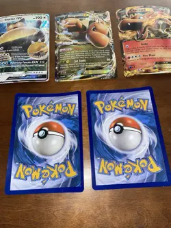5 Jumbo Pokemon Cards Oversized EX/GX Charizard Rayquaza Snorlax Ash-Gren 2016 - Image 5