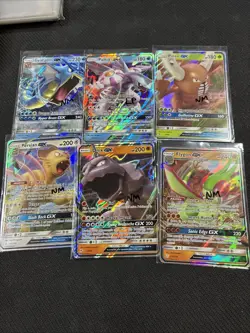 GX Pokemon Card Lot x6 Cosmic Hidden Fates Ect Gyarados Palkia - Image 1