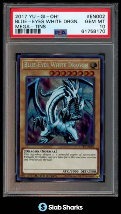 2017 YU-GI-OH! MEGA TIN LIMITED EDITION CT14-EN002 BLUE-EYES WHITE DRAGON PSA 10 - Image 1