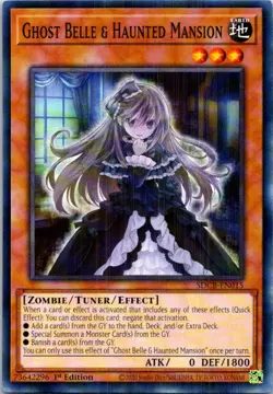 Ghost Belle & Haunted Mansion SDCB-EN015 Yu-Gi-Oh Card 1st Edition Near Mint - Image 1