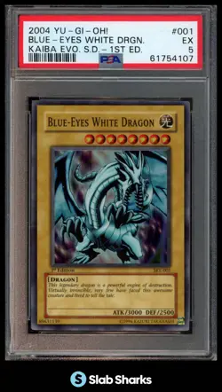 2004 YU-GI-OH! SD KAIBA EVO. 1ST EDITION #SKE-001 BLUE-EYES WHITE DRAGON PSA 5 - Image 1