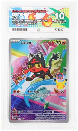 ACE 10 LITTEN 044 | First Matter Black Star Promo Pokemon Card - Image 1
