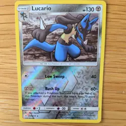 LUCARIO 126/214 POKEMON CARD (UNBROKEN BONDS SET) REVERSE HOLO - Image 1