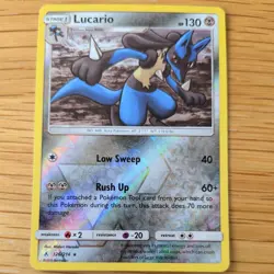 LUCARIO 126/214 POKEMON CARD (UNBROKEN BONDS SET) REVERSE HOLO - Image 2