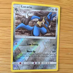 LUCARIO 126/214 POKEMON CARD (UNBROKEN BONDS SET) REVERSE HOLO - Image 3