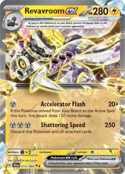 Pokemon TCG Revavroom ex 015/064 Shrouded Fable Double Rare Holo Card - Image 1