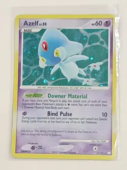 Azelf 4/123 Holo SWIRL - Mysterious Treasures Pokemon Card - LP - Image 1
