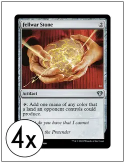 4x Fellwar Stone, Commander Masters, Magic, MTG NM - Image 1