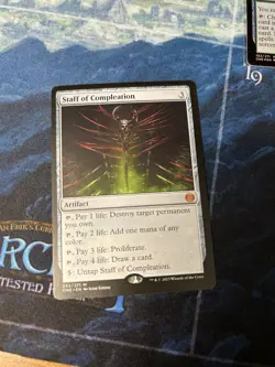 Staff of Compleation Phyrexia: All Will Be One Regular NM-M Unplayed - Image 1