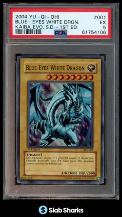 2004 YU-GI-OH! SD KAIBA EVO. 1ST EDITION #SKE-001 BLUE-EYES WHITE DRAGON PSA 5 - Image 1