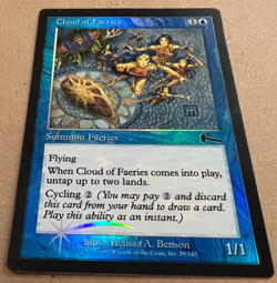 Foil - Cloud of Faeries - Urza's Legacy - MTG - Magic the Gathering - LP - Foil - Image 2