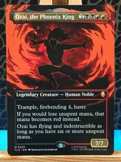 MTG - Ozai, the Phoenix King. Avatar: the Last Airbender. Borderless Mythic. 335 - Image 1
