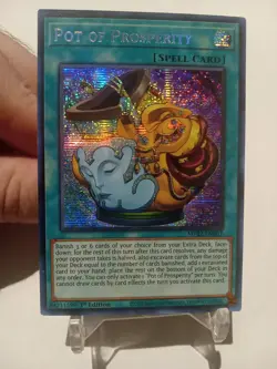 Yu-Gi-Oh! TCG Pot of Prosperity 2022 Tin of the Pharaohs Gods MP22-EN037 NM 1st - Image 1