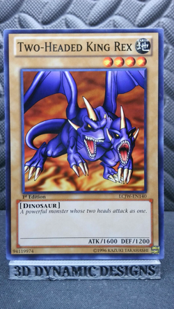 | Yugioh Two-Headed King Rex LCJW-EN140 1st Legendary Joeys World NM 🔥 | - Image 1