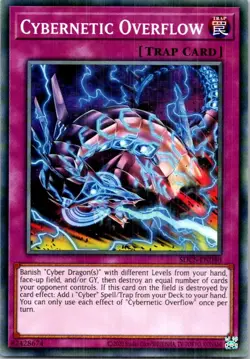 Cybernetic Overflow SDCS-EN040 Yu-Gi-Oh! Unlimited Light Play - Image 1