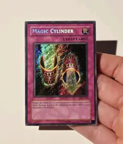 Yugioh Magic Cylinder LON-104 Labyrinth of Nightmare Secret Rare LP - Image 3