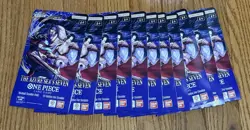 11 x One Piece OP14 - THE AZURE SEA’S SEVEN - Sleeved Blister Booster Packs Lot - Image 1