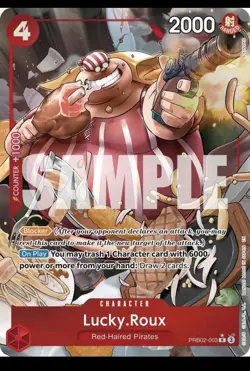 Bandai Lucky.Roux Alternate Art R PRB02-003 Premium Booster One Piece CCG - Image 1