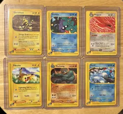 Pokemon TCG Expedition Base Set 2002 Mixed Lot - 6 Cards - Image 1