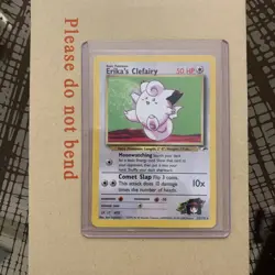 Pokemon TCG Erika's Clefairy 25/132 Gym Heroes Non-Holo Rare Card - MP - Image 1